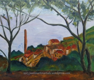 D'après Paul CEZANNE "La mer à l'Estaque"