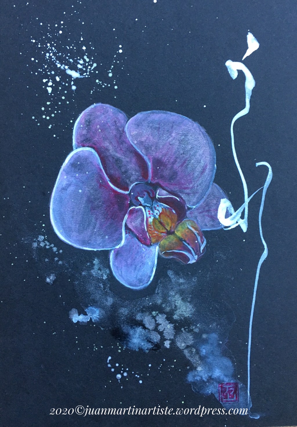 Aquarelles botaniques & calligraphies japonaises