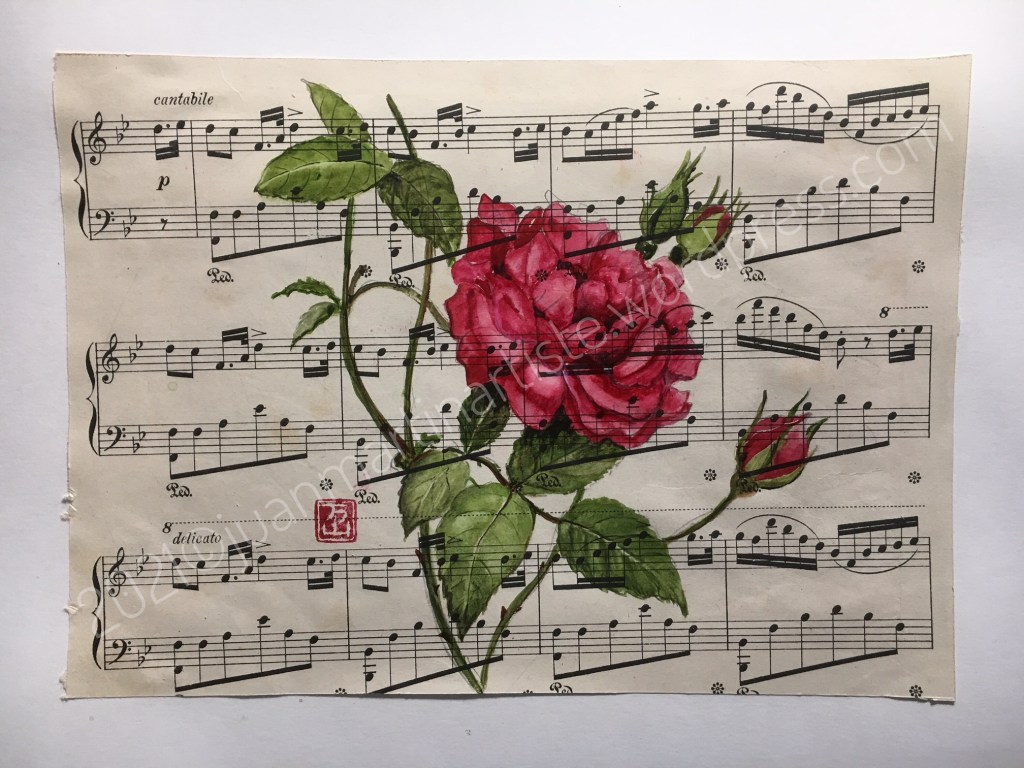 Aquarelles sur papiers préparés