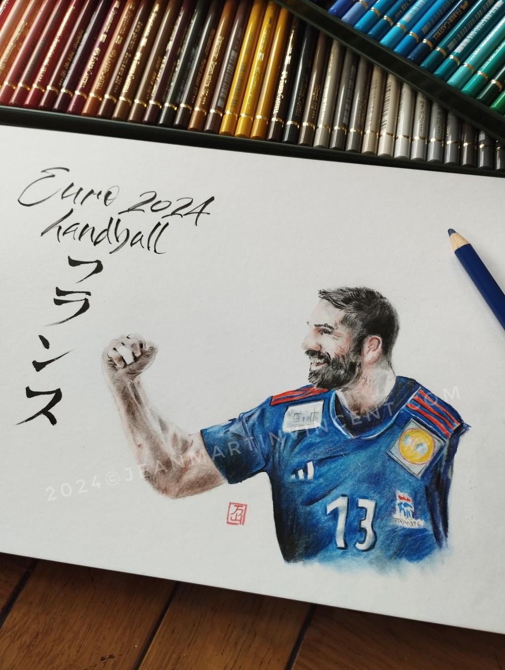 Les Handballeurs Français à l&rsquo;Honneur : Une Victoire Épique au Championnat d&rsquo;Europe Immortalisée à Travers&nbsp;l&rsquo;Art